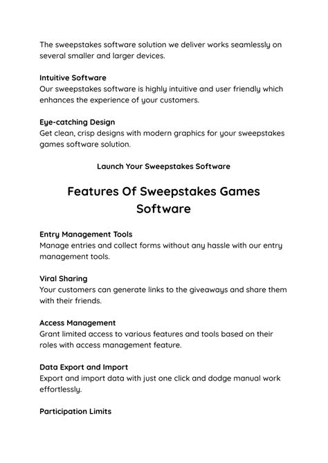 We do Sweepstakes Solutions.